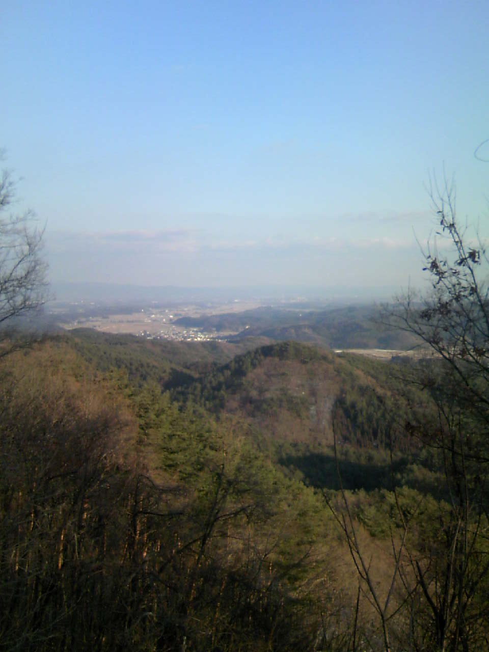 須賀川市岩瀬山頂より